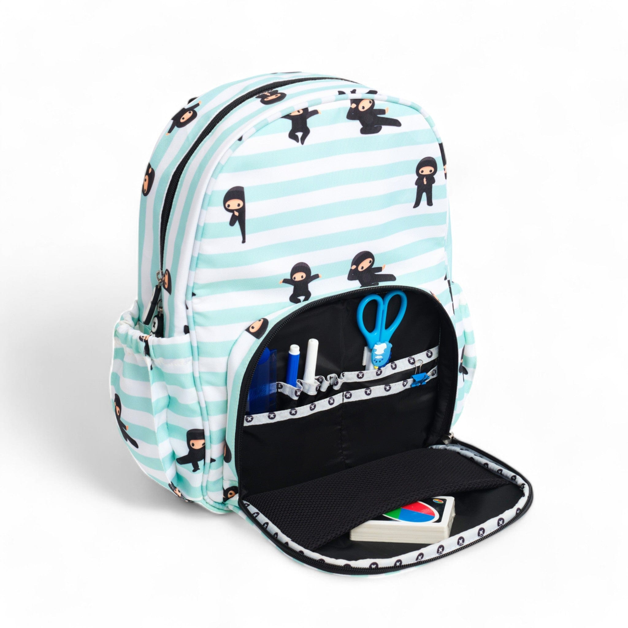 Ninja Medium Backpack Complete Set - Durable Tactical Backpack for Outdoor, Hiking, Travel & School - Waterproof Laptop Compartment & Multiple Pockets
