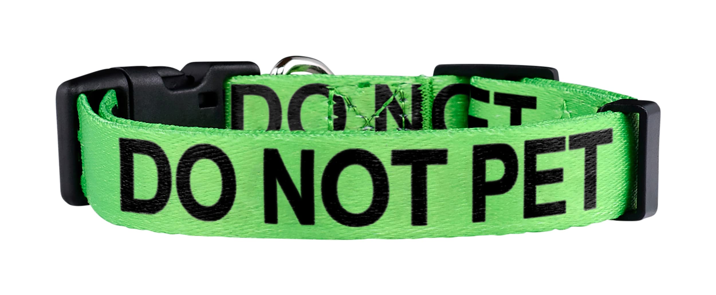 Native Pup Do Not Pet Dog Collar - Small Reflective Adjustable Pet Collar for Training & Safety | Perfect for Reactive Dogs, Walks & Public Outings