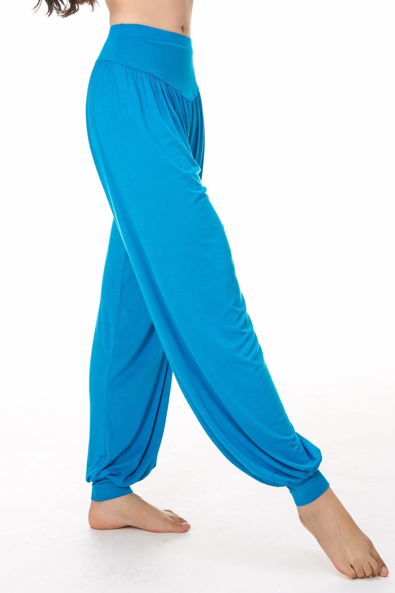 Women's Stretchy Soft Modal Yoga Pants - High Waist Workout Leggings for Dance, Gym & Lounge - Comfortable Breathable Harem Pants for Women's Activewear