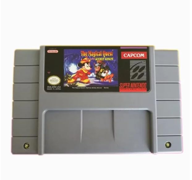 The Magical Quest Starring Mickey Mouse - Renewed Nintendo Game | Classic Disney Adventure for Kids & Collectors | Perfect for Family Game Nights & Disney Fans