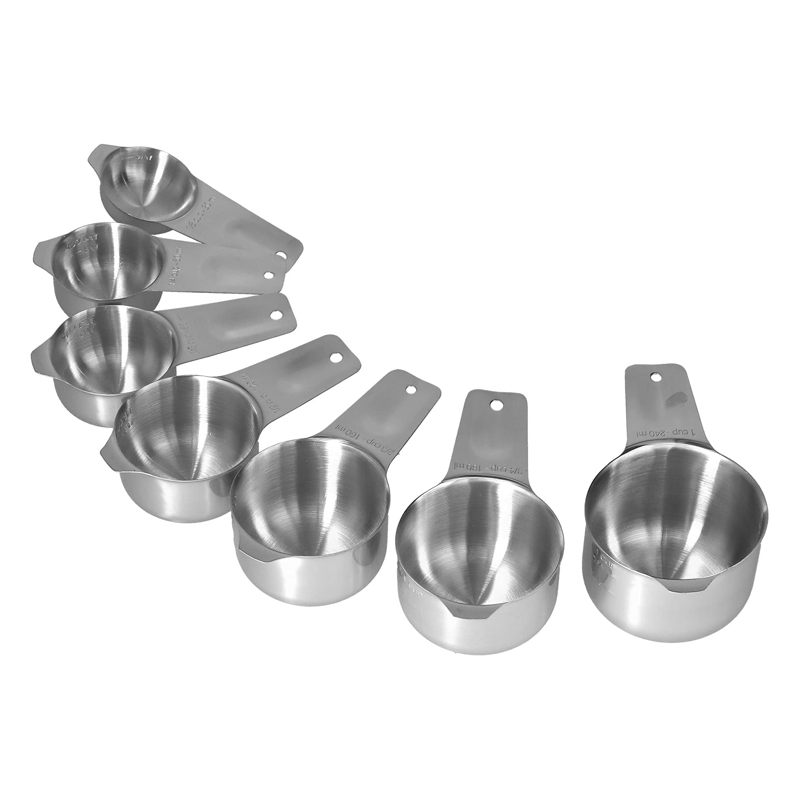 **7-Piece Measuring Spoon and Cup Set - Stainless Steel Baking Tools for Precise Measuring - Ideal for Kitchen, Restaurant & Home Use (Cooking, Baking, Mixing Ingredients)**