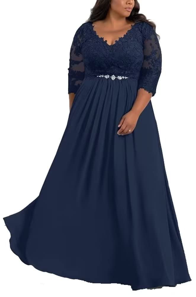 Elegant Plus Size Mother of the Bride Dresses - Lace Applique Formal Gowns for Wedding Guests & Special Occasions | Perfect for Weddings, Proms, and Evening Galas