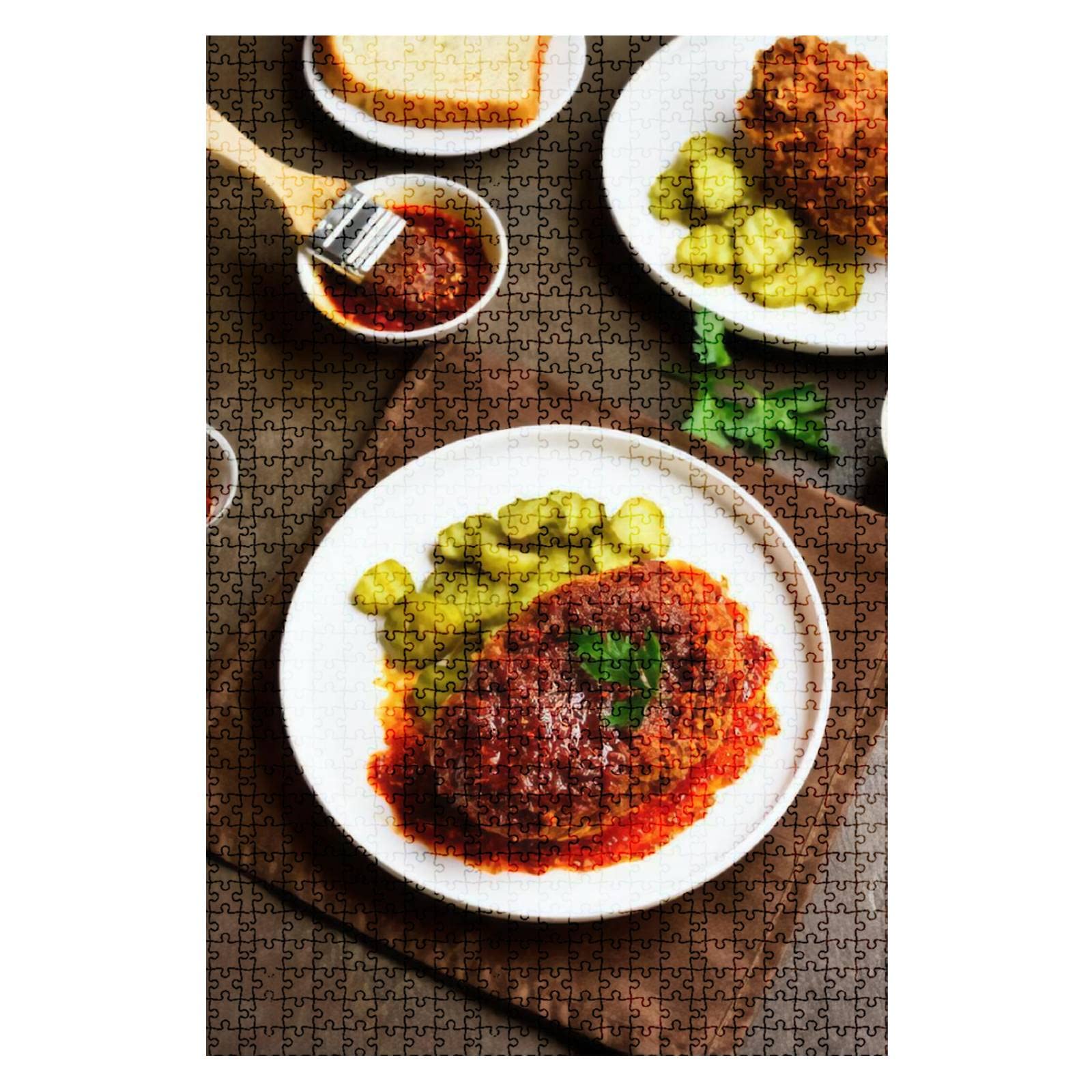 Nashville Hot Chicken 1000pc Wooden Puzzle - DIY Educational Toy for Kids & Adults - Home Decor Gift