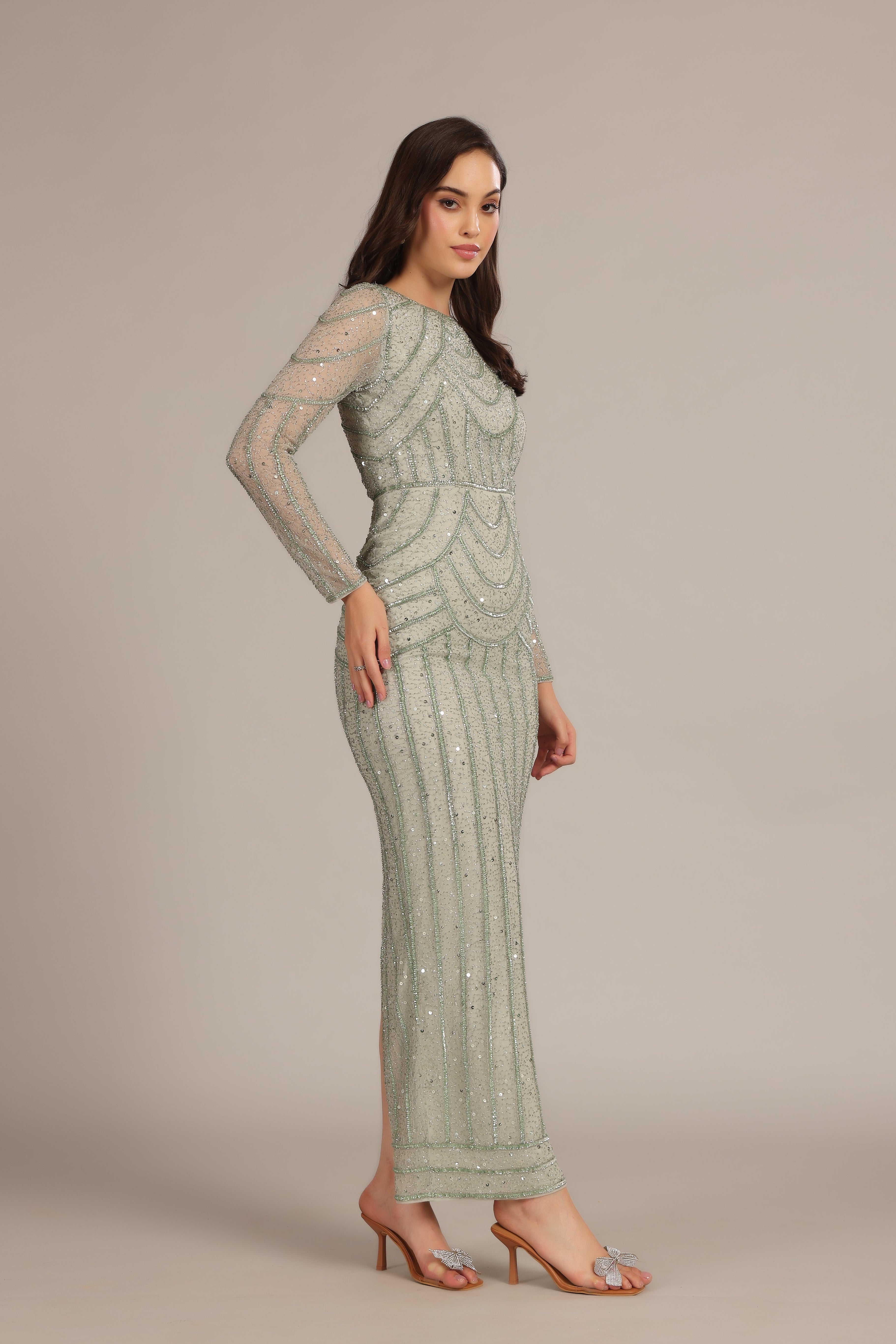 Ellis Maxi Dress in Sage Green - Flowy Boho Summer Dress for Women, Beach Wedding Guest Outfit, Casual Long Dress with Pockets