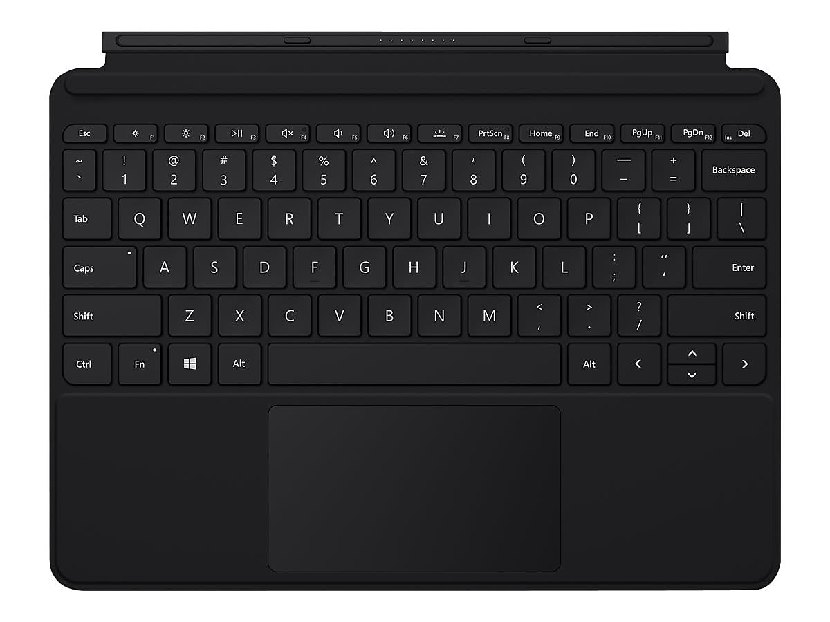 Microsoft Surface Go 2 Type Cover Keyboard Case - Slim Protective Cover for Surface Go/Go 2 Tablet - Black | Perfect for Work, School & Travel