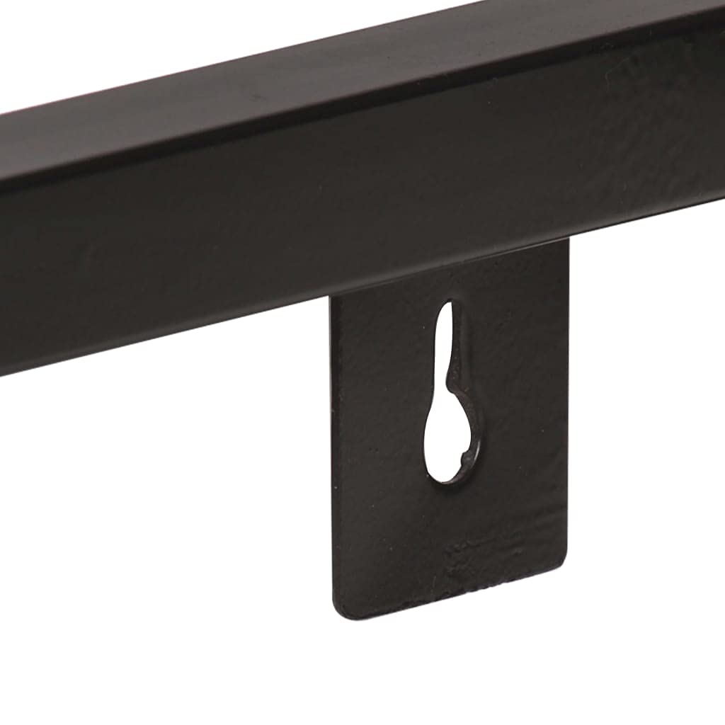 SKM 2-Pack Industrial Floating Shelves 4FT Solid Acacia Wood Wall Shelves - 88.2 lb Weight Capacity - Perfect for Living Room, Bedroom & Office Storage & Display