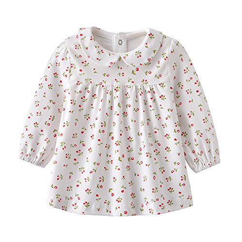 Newborn Baby Girls Outfit Set - Floral T-Shirt & Sleeveless Dress Combo | Infant Clothes 3M-18M | Perfect for Photoshoots, Parties & Special Occasions