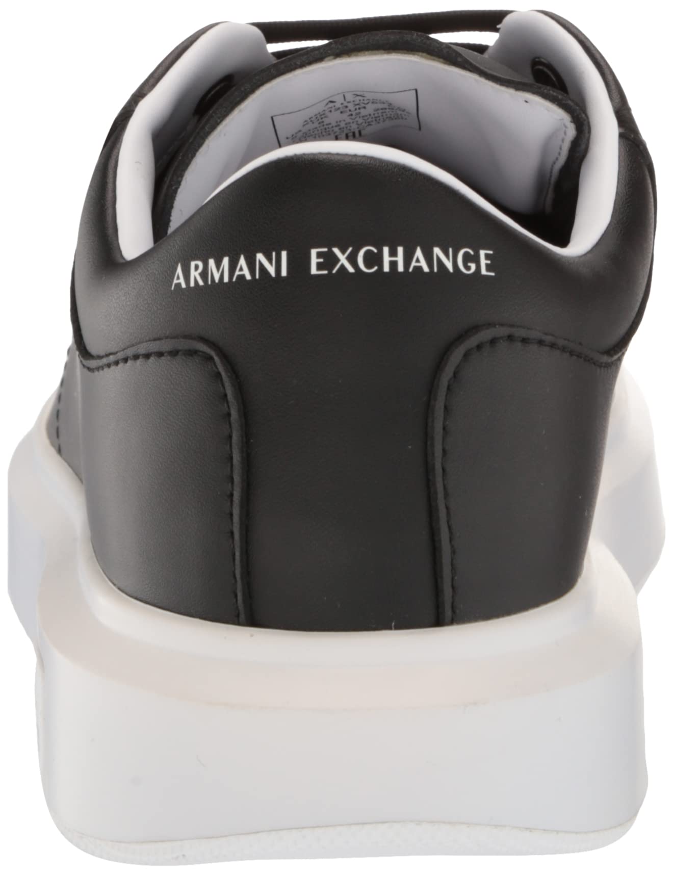 Armani Exchange Men's Thick Sole Leather Sneakers - Comfortable Casual Shoes for Walking & Everyday Wear | Stylish & Durable Fashion Footwear for Men