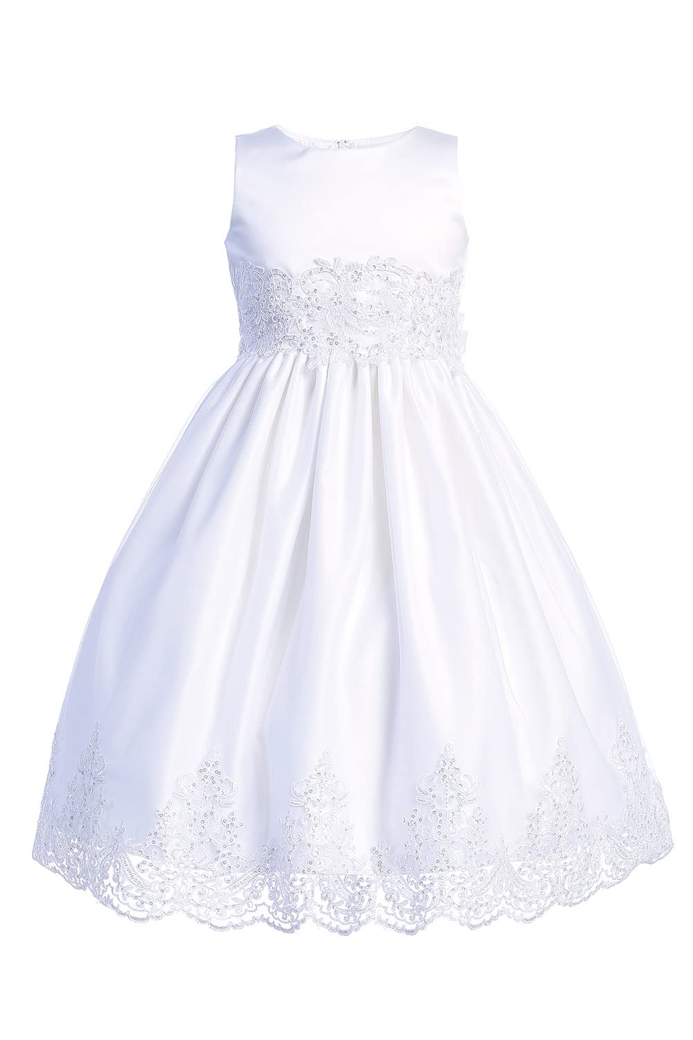 Pink Princess First Communion Dresses for Girls Age 7-16 - Holy White 1st Communion Gown Plus Size - Perfect for Church Ceremonies, Baptisms & Special Religious Occasions
