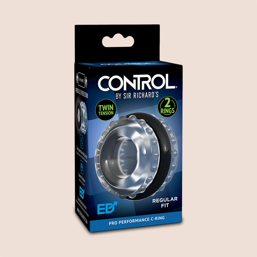 Sir Richard's CONTROL Pro Performance C-Ring | Dual Tension Penis Ring for Enhanced Stamina & Pleasure | Perfect for Couples & Solo Play