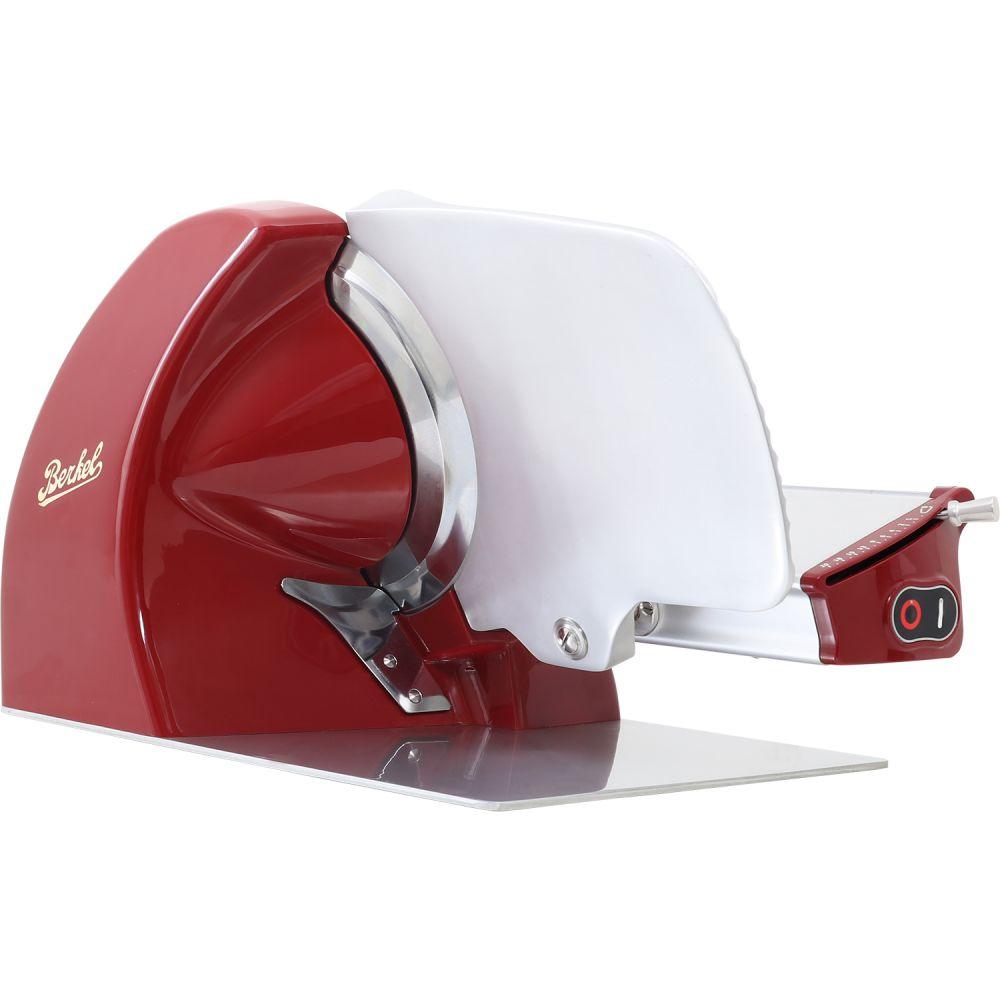 Berkel Home Line 250 10 Automatic Red Electric Meat Slicer 0.19kW - Perfect for Delis, Restaurants & Home Kitchen Use
