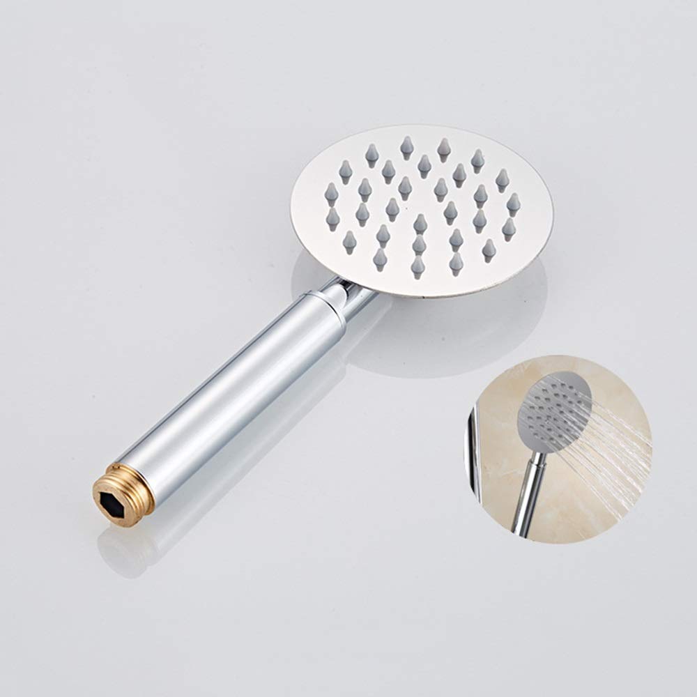 10 Inch Thermostatic Shower System - Brass Shower Faucet with Round Top Spray, 3 Modes & Double Lift Handle in Silver Finish | Perfect for Modern Bathrooms, Spa-Like Experience, Water Saving & Luxury Home Upgrade