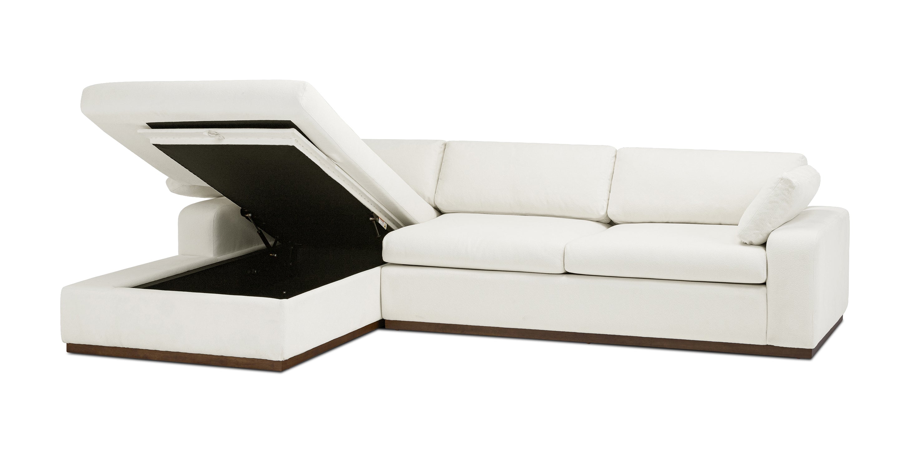 Cordoba Left-Facing Sectional Sofa with Storage | Modern L-Shaped Couch for Living Room, Family Room & Small Spaces