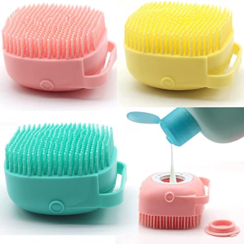 Silicone Body Scrubber & Loofah - Skin Exfoliating Shower Brush for Deep Cleaning & Massage - Bath & Spa Essential