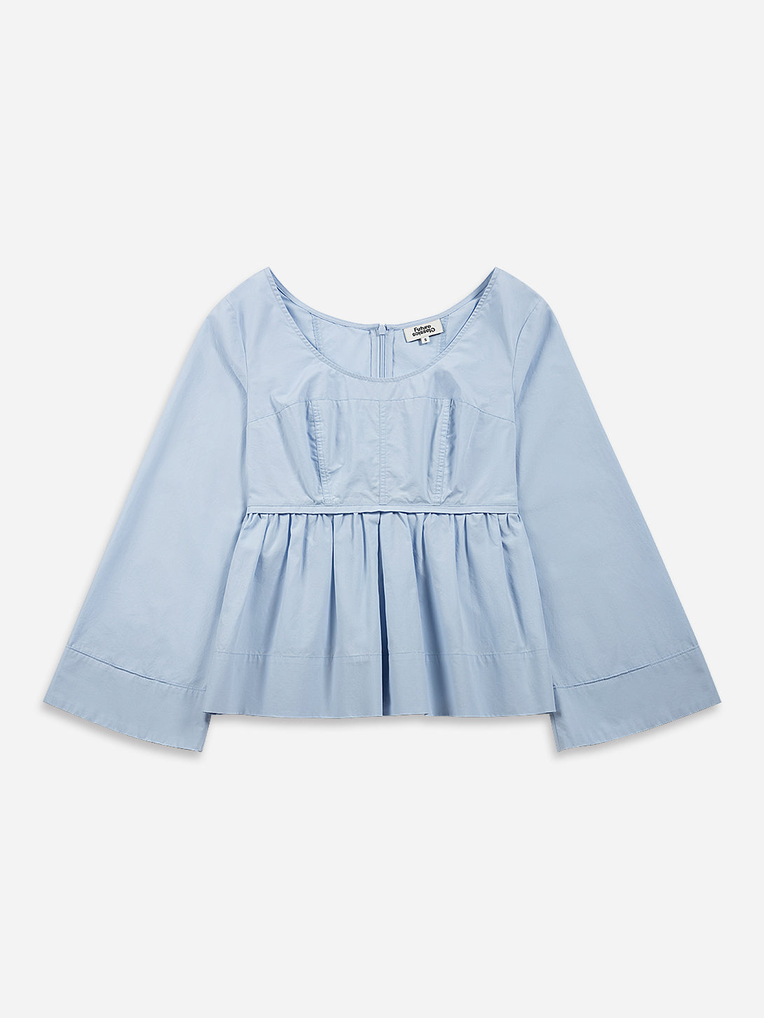 Bell Sleeve Peplum Top for Women - Flowy Blouse with Ruffle Hem & Elegant Bell Sleeves | Perfect for Office Wear, Date Night & Special Occasions