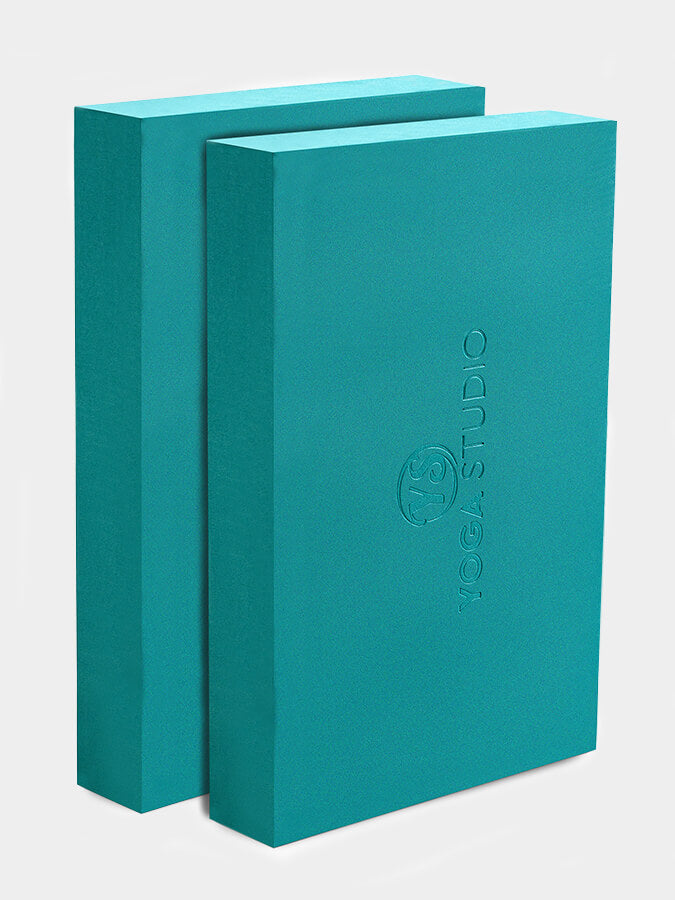 Premium EVA Yoga Blocks Twin Pack - Non-Slip, High Density Foam for Yoga, Pilates & Fitness - Ideal for Home, Studio & Travel Use