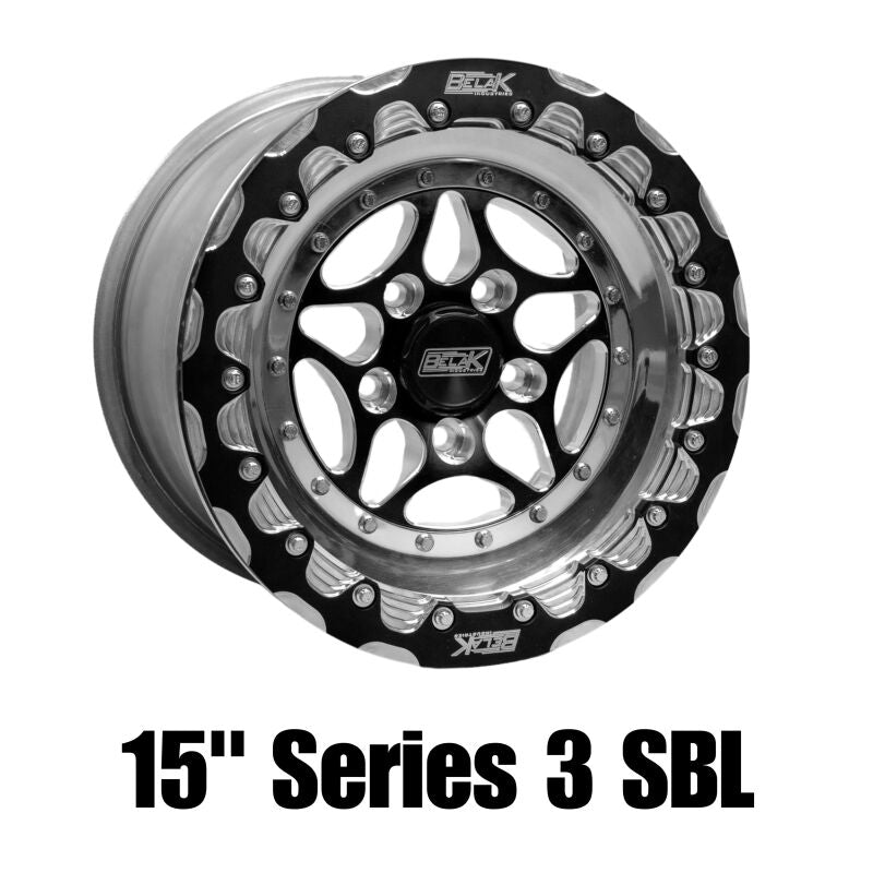 Belak 15x11 GTR Rear Wheel - 5x114.3 Bolt Pattern - Series 3 Single Beadlock (OEM Small Brake Kit Required) - Perfect for Off-Road Racing, Rock Crawling & Custom Truck Builds