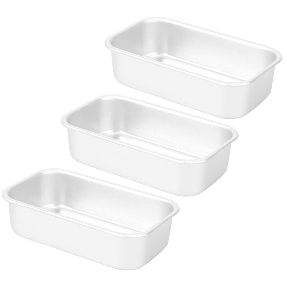 Hemoton 2-Piece Stainless Steel Pullman Loaf Pan Set - Rectangular Baking Tray for Homemade Bread, Toast, Cheesecake & Burgers | Perfect for Breakfast, DIY Baking & Kitchen Essentials