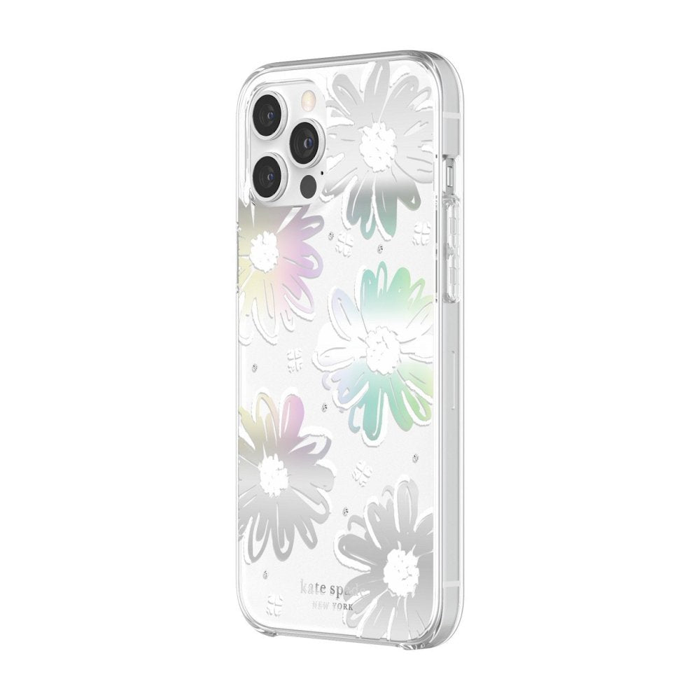 KSNY Shockproof Hardshell Case for iPhone 12 & iPhone 12 Pro - Floral Design Scattered Flowers Pattern | Slim Protective Phone Cover for Everyday Use, Travel & Outdoor Activities