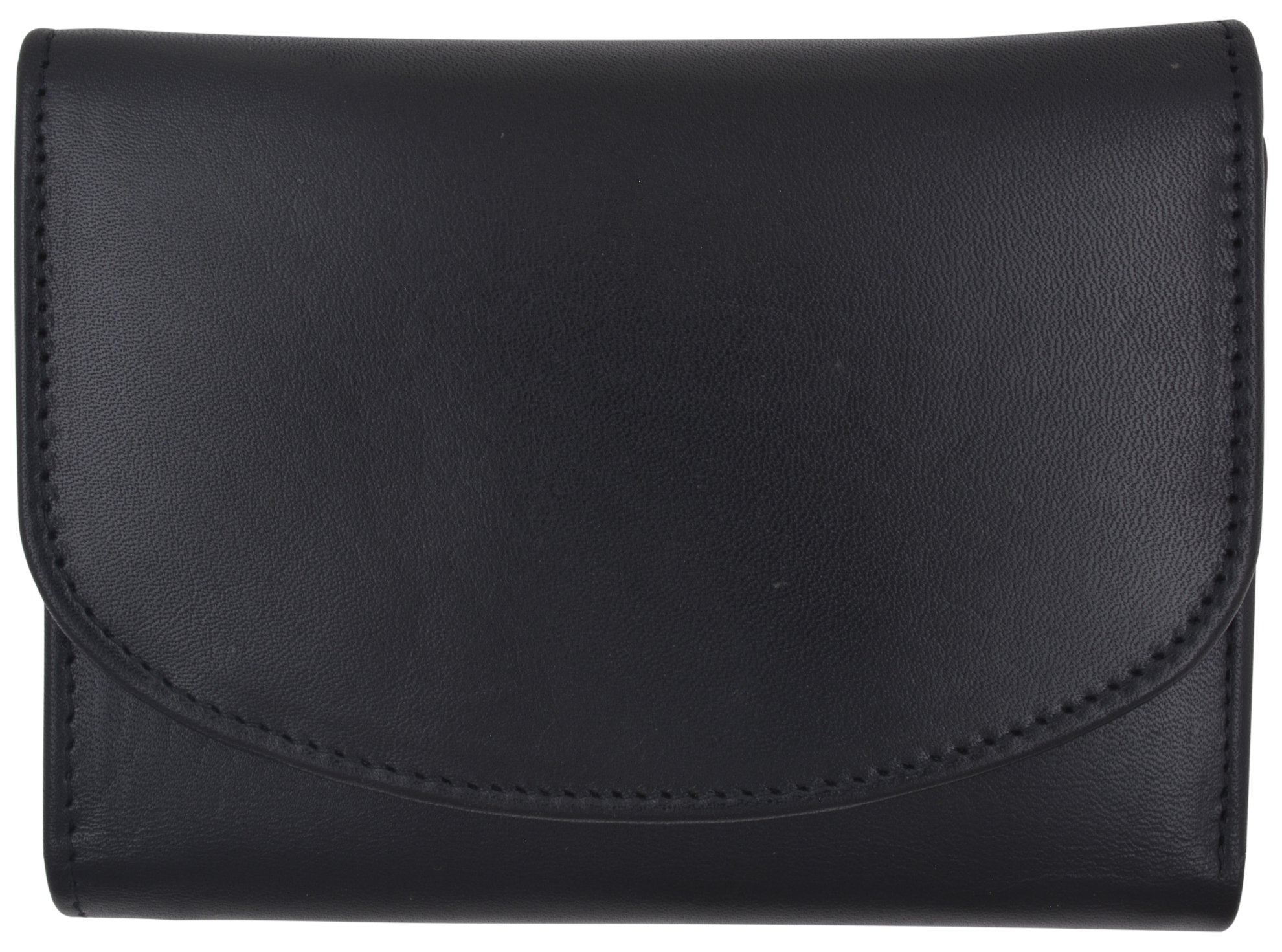 Genuine Leather Women's Wallet with Double ID Windows & Zippered Pocket - Slim Credit Card Holder for Everyday Use by Moga | Perfect for Work, Travel, and Minimalist Lifestyle
