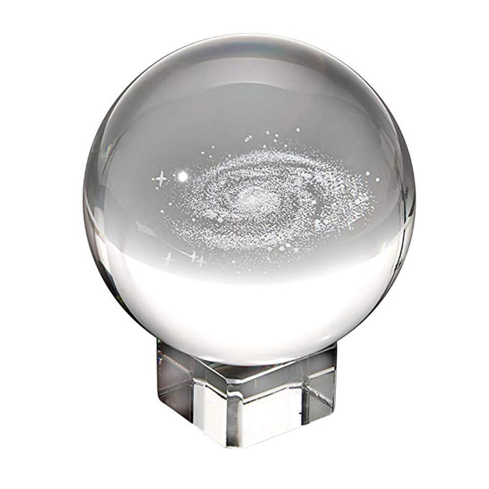 BESPORTBLE 3PCS Clear Crystal Ball Stand - Square Glass Display Base Holder for Crystal Spheres (3cm) - Perfect for Home Decor, Office Desk Display, and Feng Shui Arrangements
