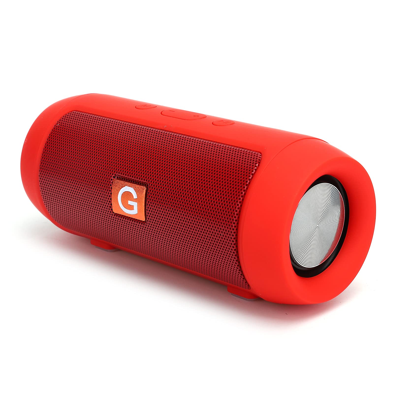 Zunate Bluetooth Portable Speaker with Wireless Subwoofer - Bluetooth 5.0 Column Speaker, 10m Wireless Range, HiFi Stereo Sound for Travel, Outdoor Adventures, Home & Party Use (Red)