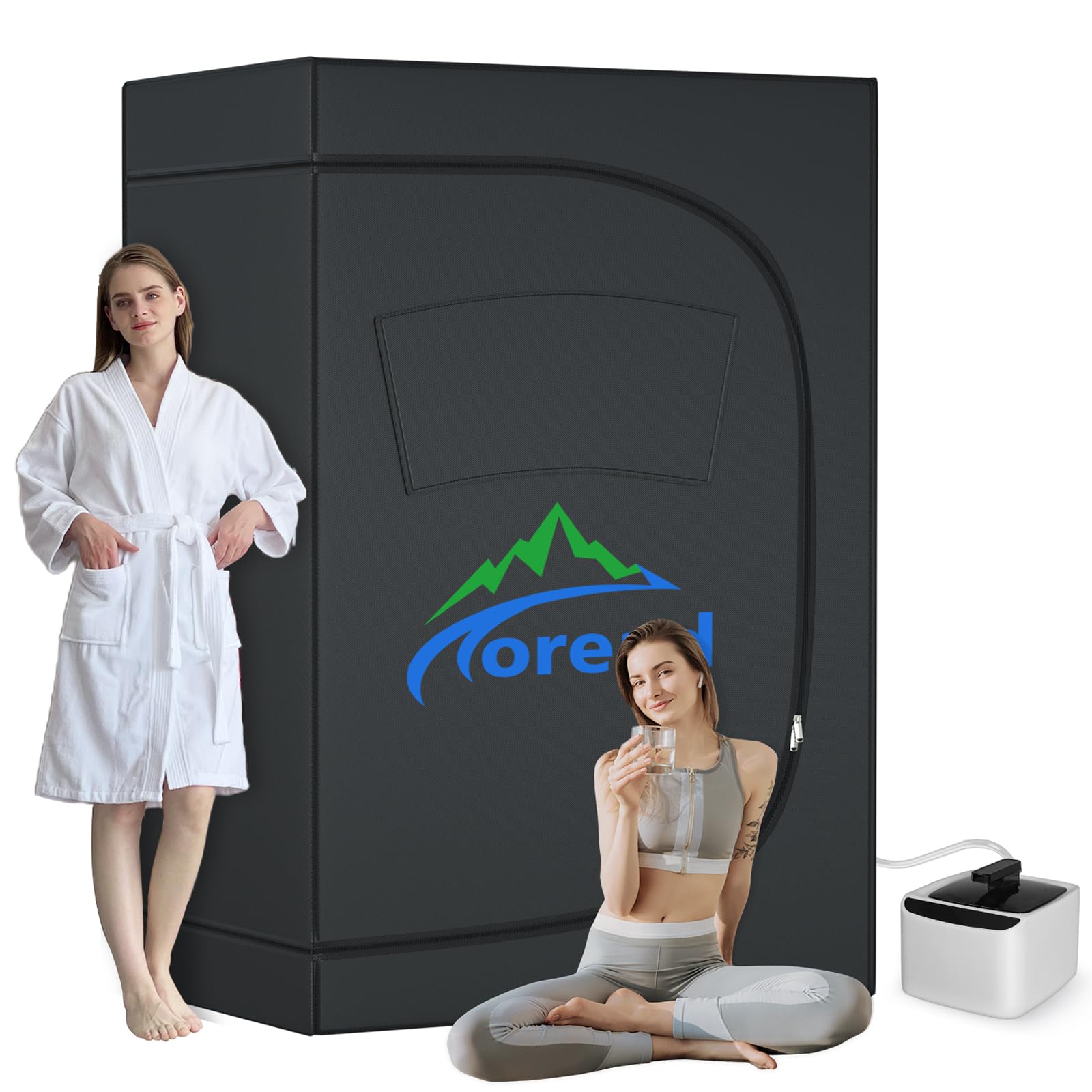 TOREAD 2 Person Home Sauna - Extra Large Portable Steam Sauna Tent with 1000W Steamer & Remote Control (31.5