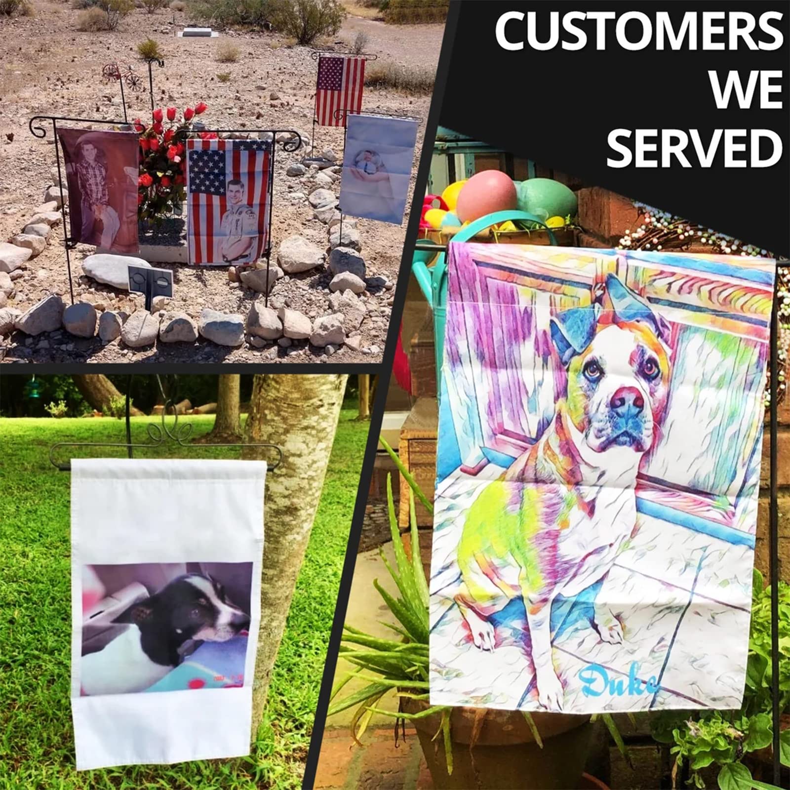Custom Personalized Double-Sided Garden Flag with Photo - 12.5