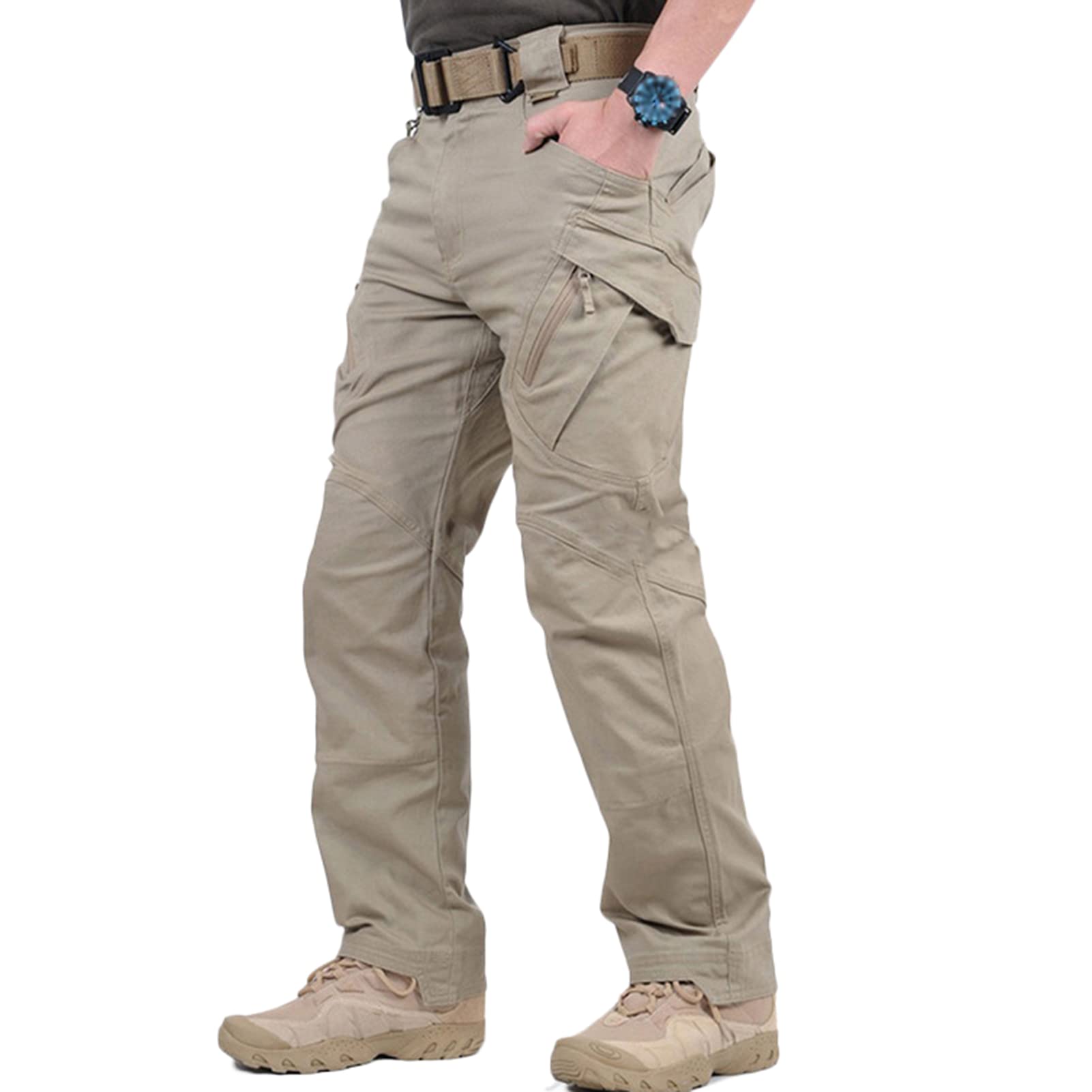 Men's Ripstop Tactical Cargo Pants - Multi-Pocket Outdoor Combat Pants for Hiking, Camping & Tactical Operations | Durable & Lightweight Tactical Trousers for Military, Airsoft & Outdoor Adventures