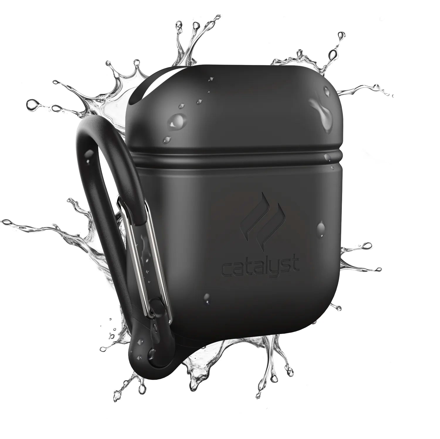 Waterproof Protective Case with Carabiner for AirPods 1st & 2nd Generation - Durable Cover for Gym, Running, Hiking & Outdoor Activities