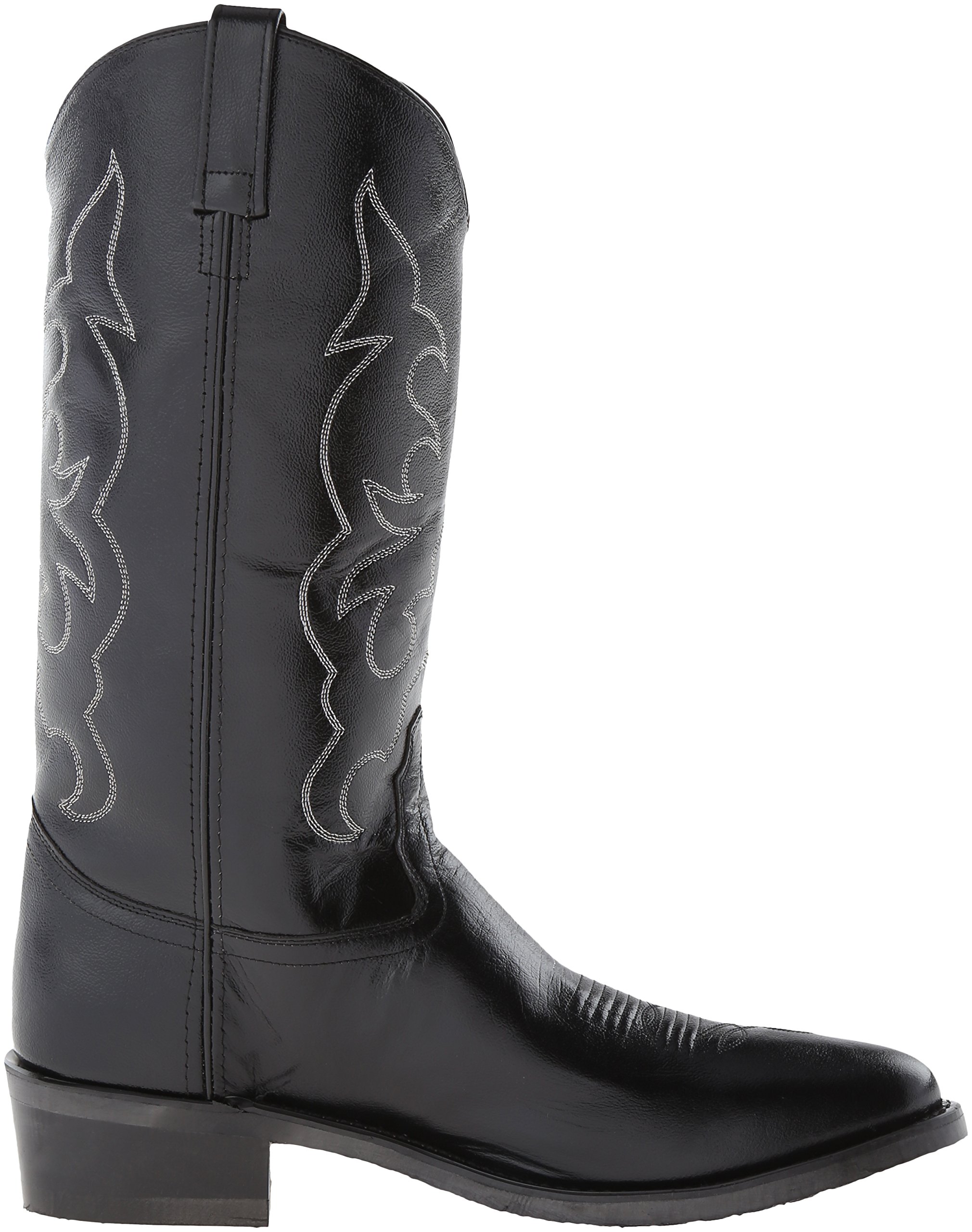 Men's Cowboy Boots - Old West Western Boots with Stitched Detail & Cushioned Round Toe for Comfort | Perfect for Rodeo, Country Dancing & Western Fashion