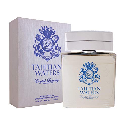 English Laundry Tahitian Waters Eau de Parfum for Women, 3.4 Fl Oz Long-Lasting Fragrance - Tropical Floral Scent for Daily Wear, Date Nights & Special Occasions