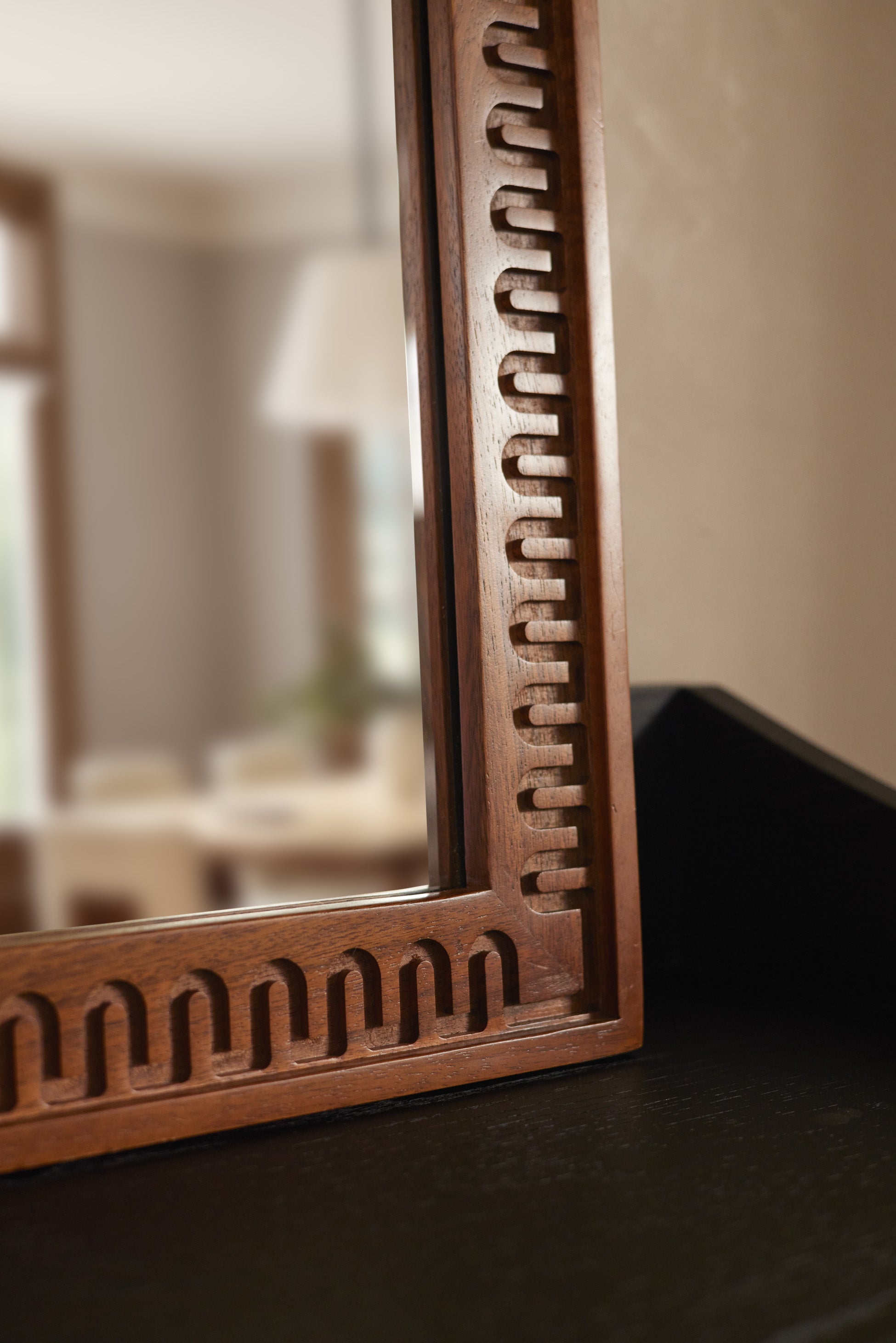 Dane Mirror - Full Length Floor Mirror with Stand, 60x24 Inches, Large Wall Mirror for Bedroom, Living Room, Dressing Room - Shatterproof & Anti-Distortion