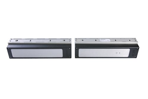 Schlage HDB490 628 Herculite Door Bracket for M490 Electromagnetic Lock - Satin Aluminum Finish - Heavy Duty Commercial Security Hardware for Office & School Doors