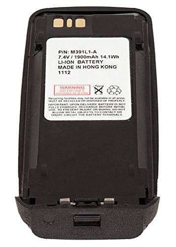 Motorola MOTOTRBO DGP 6150 Plus Replacement Battery - 7.4V 1900mAh Li-Ion Slim Battery for Two-Way Radios | Perfect for Business, Security & Outdoor Communication