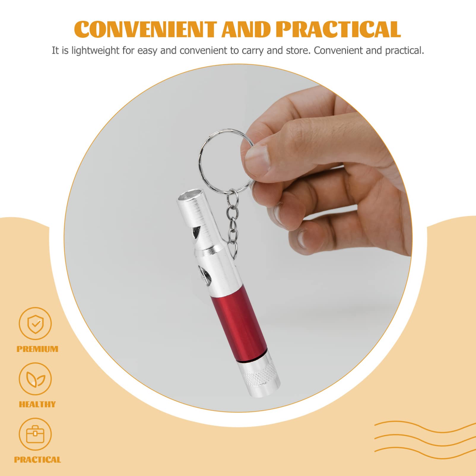 2-Pack Aluminum Alloy Survival Whistles with Emergency Compass - Loud Safety Whistle for Kayaking, Hiking, Camping & Outdoor Adventures - Includes Mini Flashlight for Emergency Situations