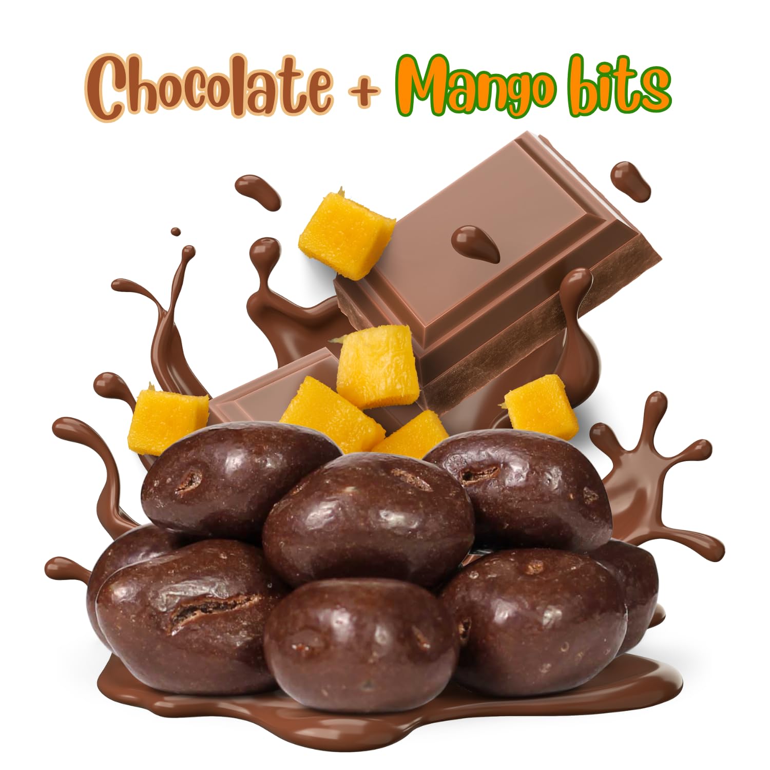 Premium Milk Chocolate Covered Dried Mango Slices - 12oz Resealable Bag | Gourmet Chocolate Fruit Snacks | Kosher & Dairy Treats | Perfect for Office Snacks, Gift Baskets & Healthy Desserts