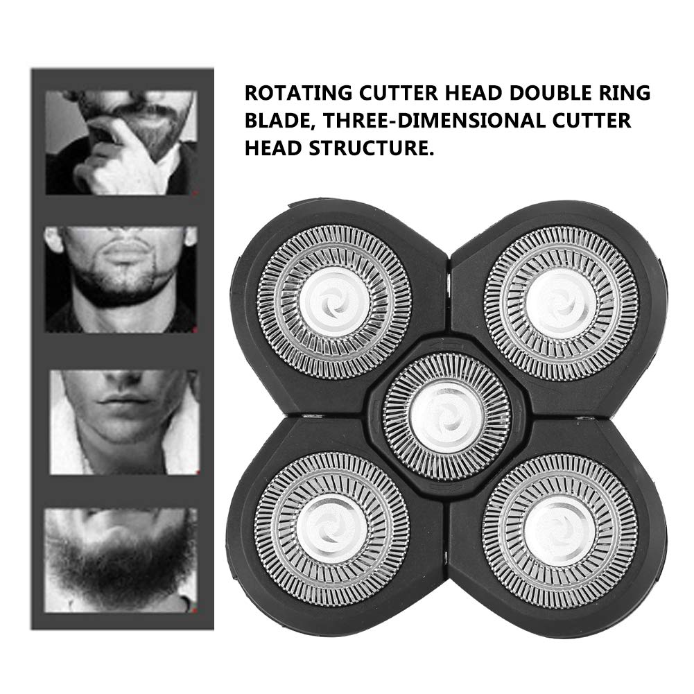 Premium Electric Shaver Replacement Blades - Waterproof Rotary Shaving Heads for Universal Electric Beard Trimmers - Perfect for Home Grooming & Travel Use