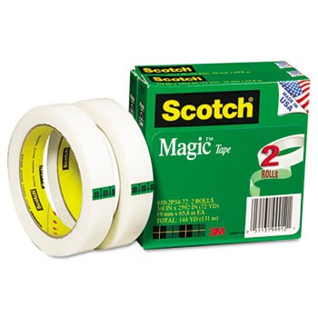 Scotch Magic Invisible Office Tape - 3/4