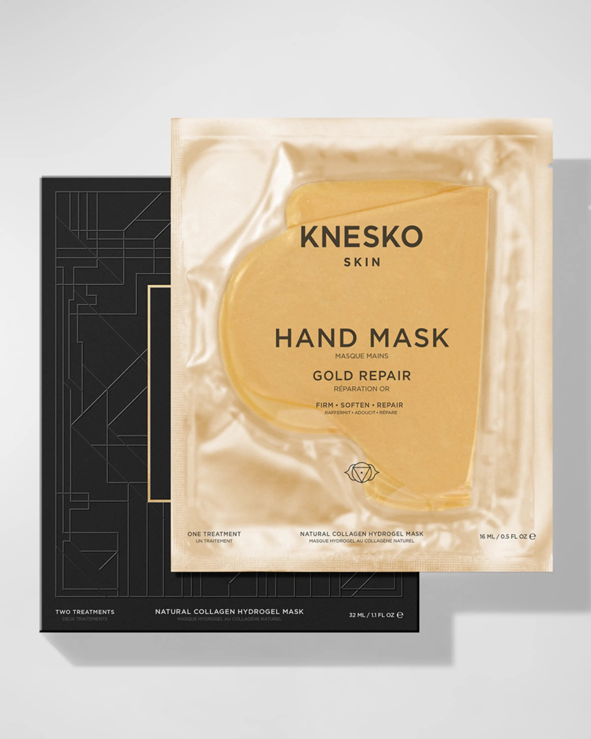 Gold Repair Collagen Hand Mask 2 Pack - Anti-Aging & Moisturizing Treatment for Dry Skin - Perfect for Spa Night & Self Care Routine