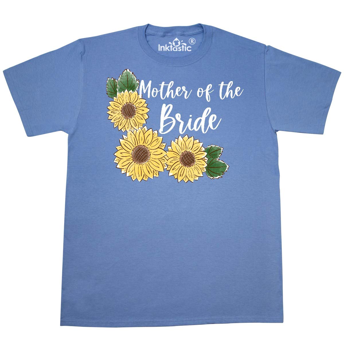 Inktastic Mother of The Bride Sunflower Print T-Shirt - Comfortable & Stylish Wedding Guest Outfit for Moms
