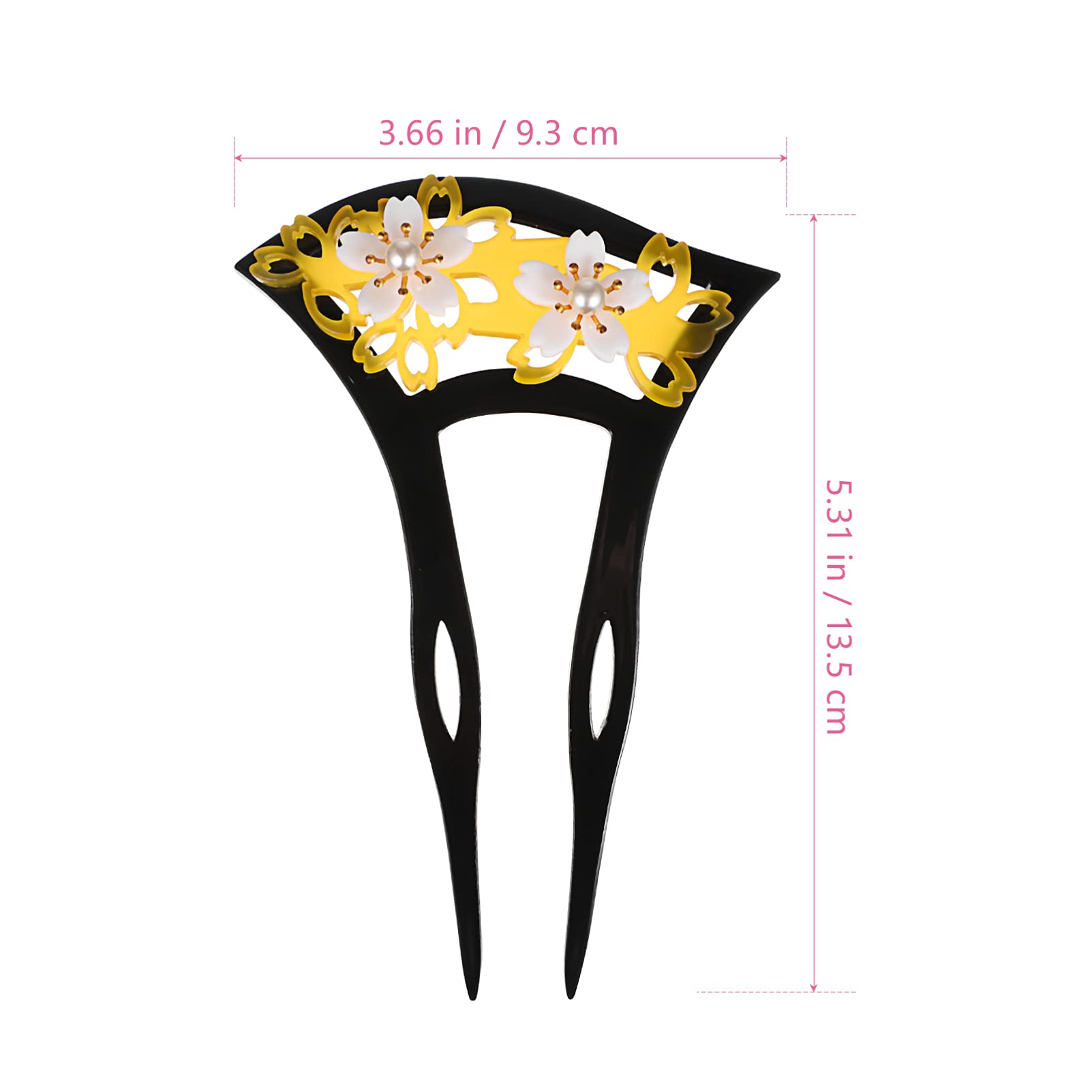 Beaupretty Vintage U-Shaped Hair Sticks - Chinese Flower Hairpins, French Hair Pins & Hair Chopsticks for Women & Girls | Wedding, Party & Everyday Hairstyle Accessories