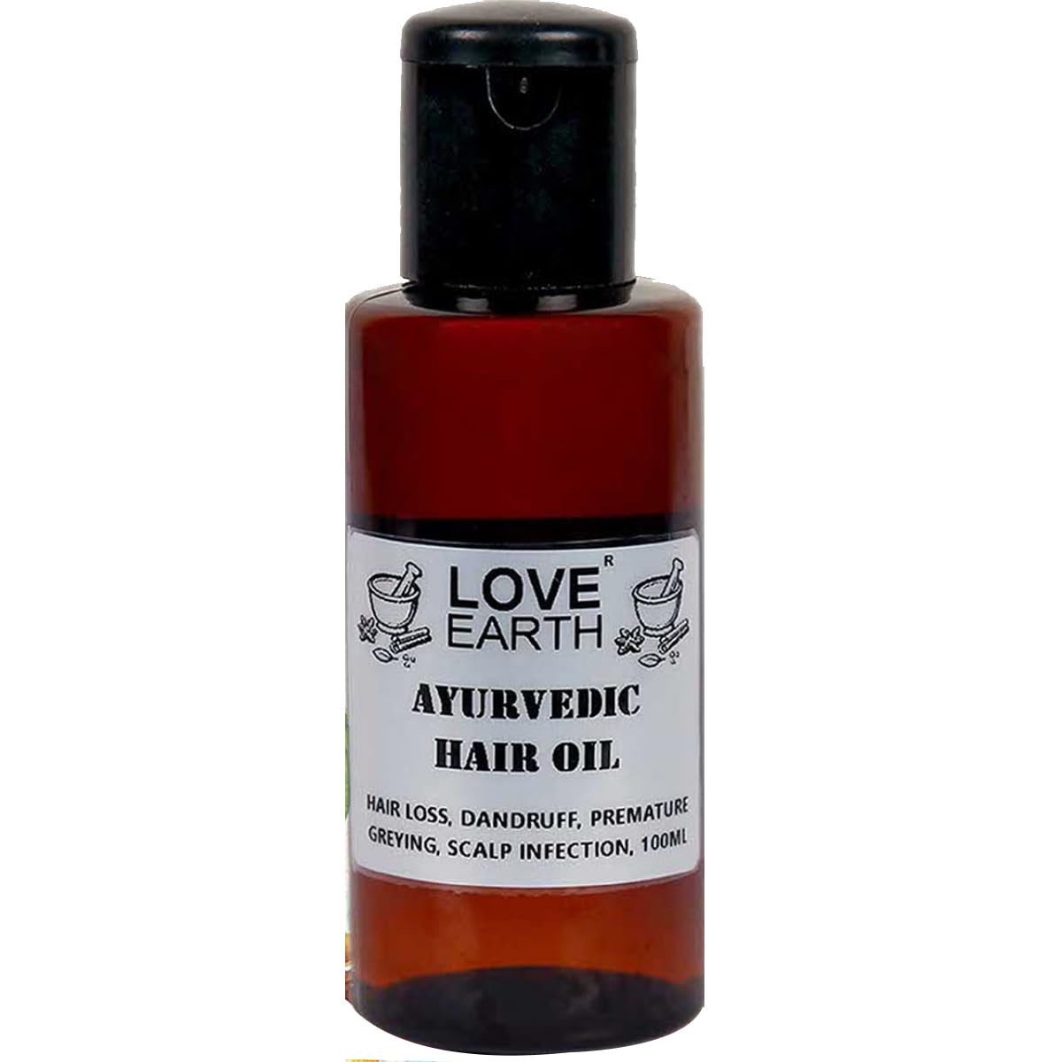 Organic Ayurvedic Hair Oil with Brahmi, Amla & Shikakai - 100ml Natural Treatment for Stronger, Shinier Hair - Promotes Hair Growth & Reduces Hair Fall - Perfect for Daily Hair Care & Scalp Massage