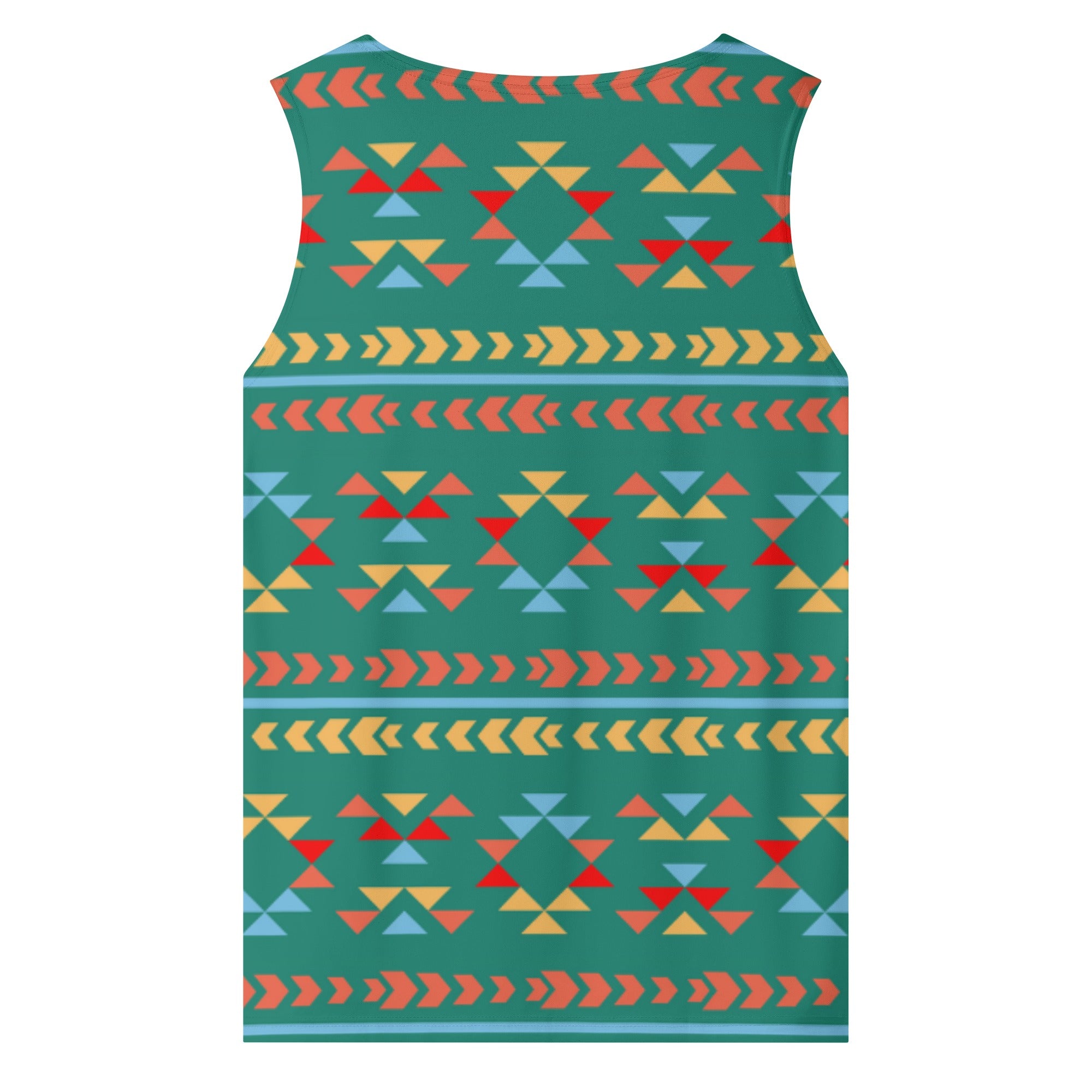 Southwestern Men's Tank Top - Athletic Tee with River Canyon Print - Perfect for Hiking, Gym & Summer Outdoor Activities