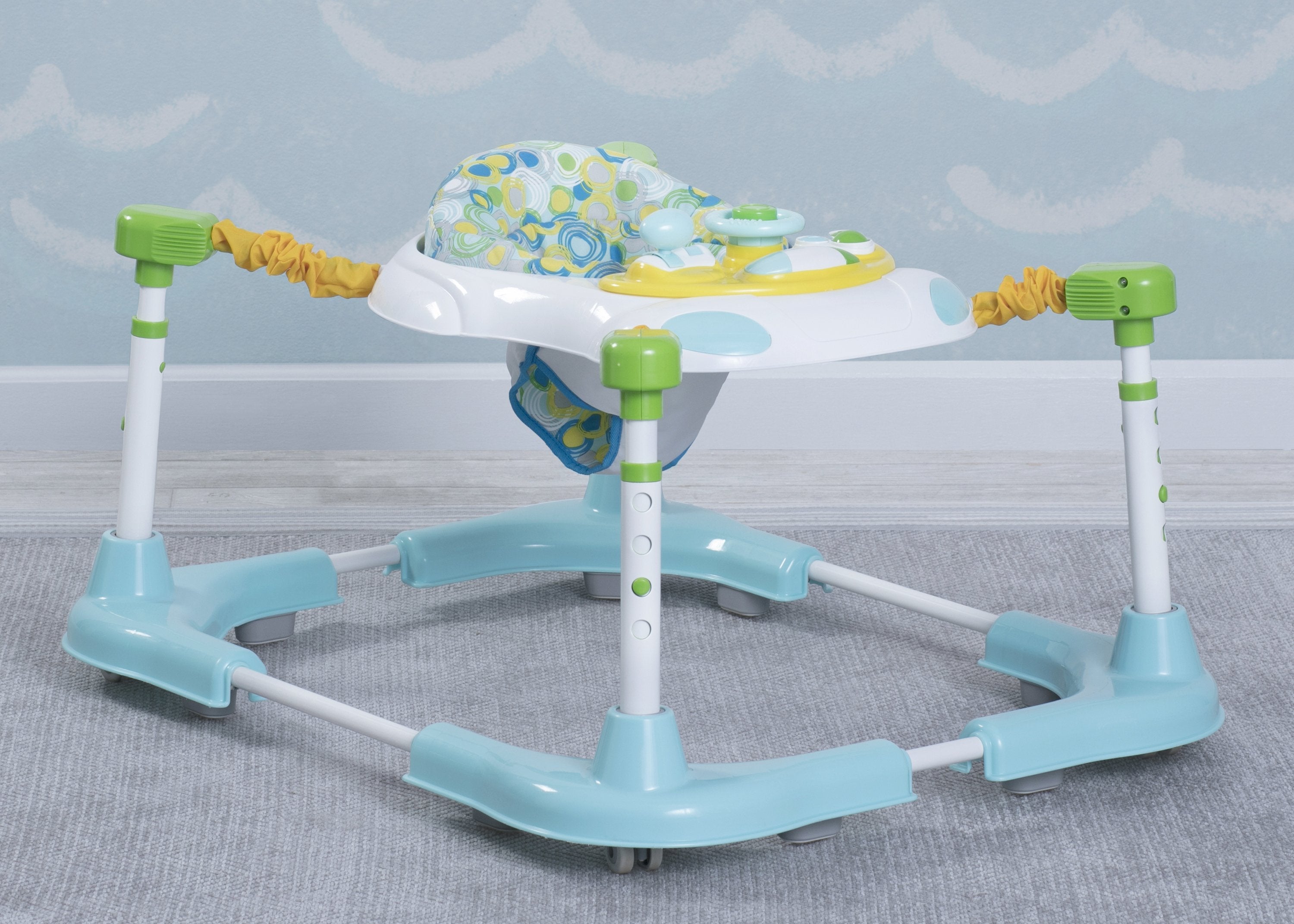 Learn2Walk Baby Walker - Adjustable Height Infant Walking Trainer for Toddlers 12-24 Months - Safe & Sturdy First Steps Helper for Home & Playtime