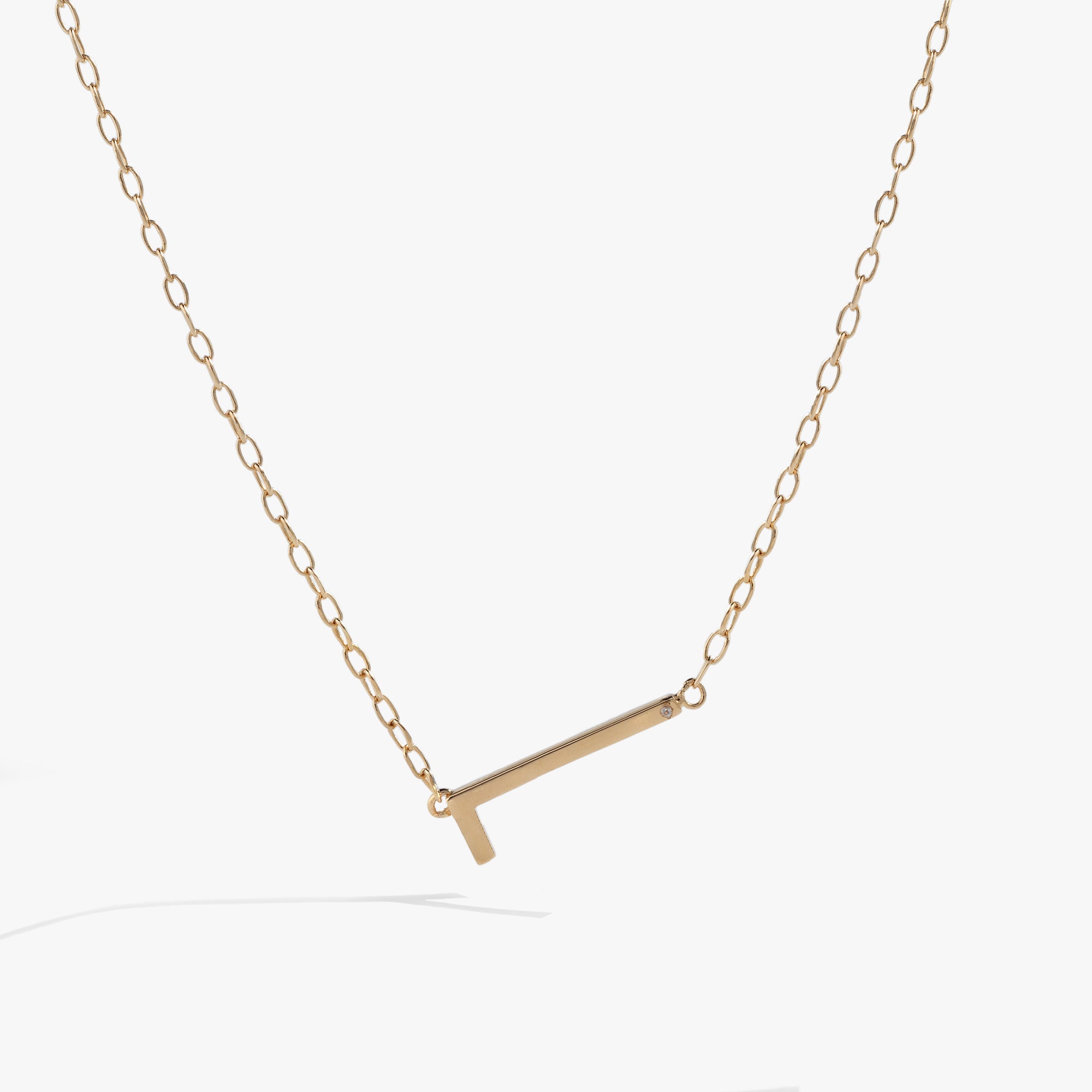 Initial L Precious Elongated Necklace - Elegant Personalized Jewelry for Women - Perfect for Gifts, Anniversaries & Everyday Wear