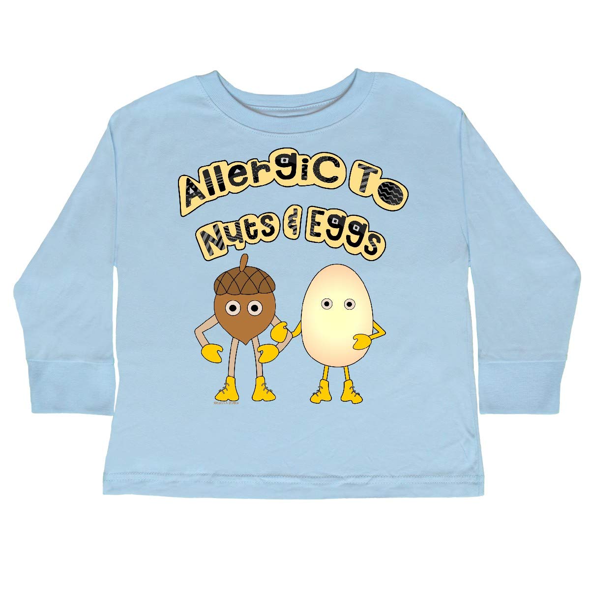 Allergic to Nuts & Eggs Toddler Shirt - Safe Kids Clothing for School & Play