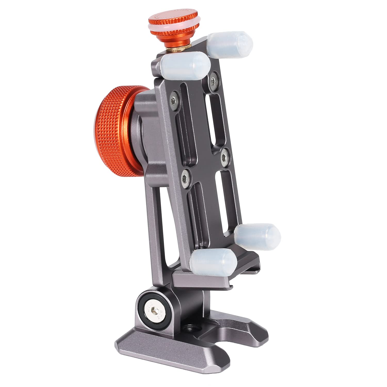 Metal Phone Tripod Mount with Cold Shoe - Universal Smartphone Stand Holder Clamp Compatible with iPhone 6/7/8/11/12/13 Pro & Samsung Galaxy - Perfect for Vlogging, Live Streaming, Photography & Video Recording