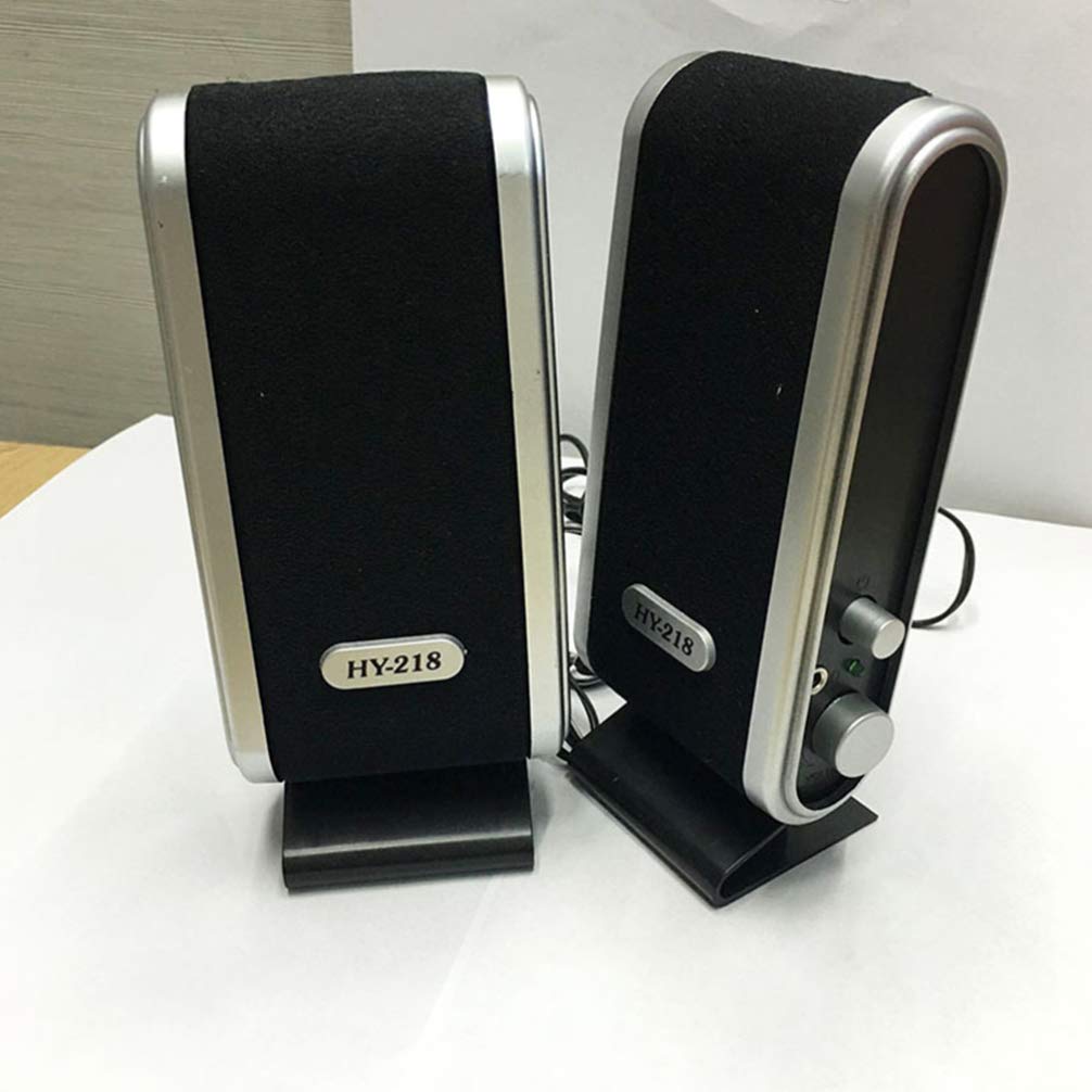 Garneck USB Powered Desktop Speakers - High Sound Quality Multimedia Mini Loudspeaker for Laptop, Computer, Tablet, Phone - Perfect for Home Office, Gaming, and Entertainment
