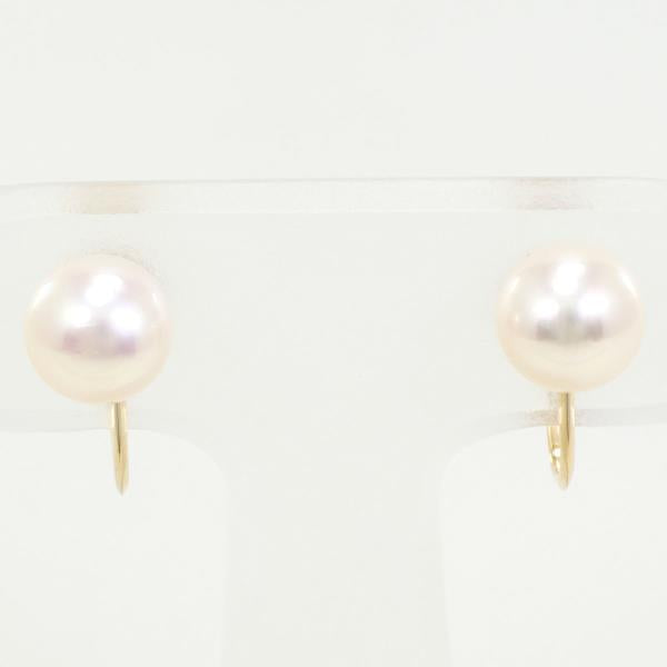 18K Yellow Gold Pearl Earrings for Women - Elegant Freshwater Pearl Stud Earrings, Hypoallergenic Jewelry Gift for Wedding, Anniversary & Special Occasions